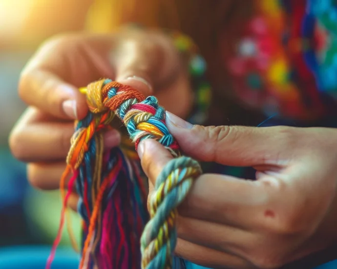 réaliser un bracelet tressé