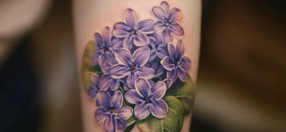 tatouage lilas